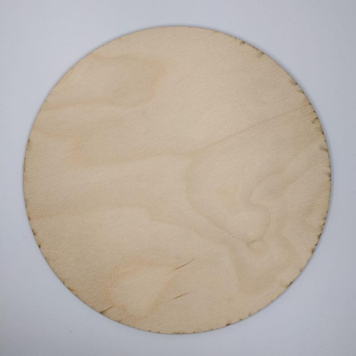 Заготовка для росписи деревянная Панно круглое  4мм d-24см