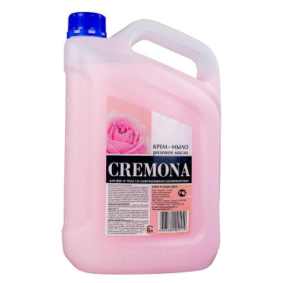 Мыло жидкое 5000мл Кремона 'Розовое масло'