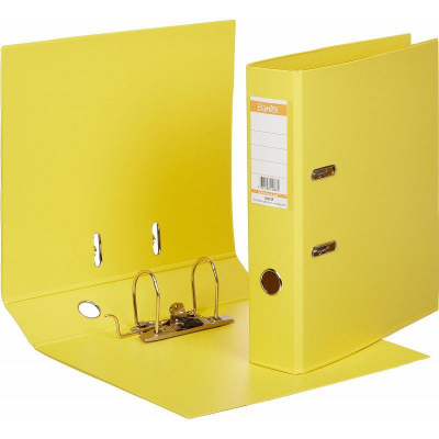 Папка файл A4  70мм Bantex 'StrongLine' PVC разобранная желтая