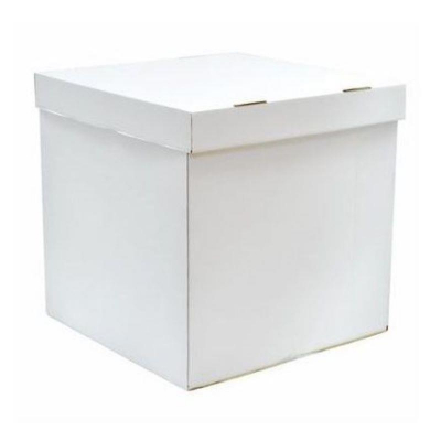 Коробка для шаров 60х60х60см Сюрприз белая