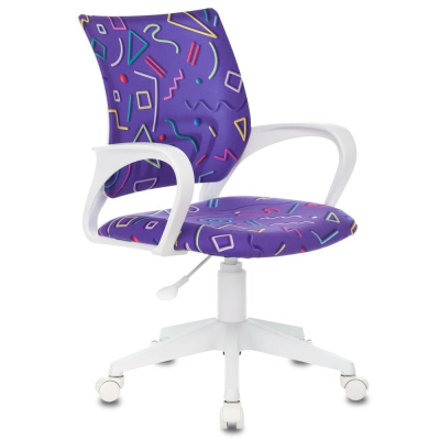 Кресло детское Бюрократ KD-W4 ткань фиолетовое 'Sticks'