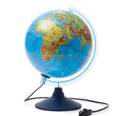 Глобус Земли настольный Globen  25см физическая/политическая карты Классик Евро с подсветкой