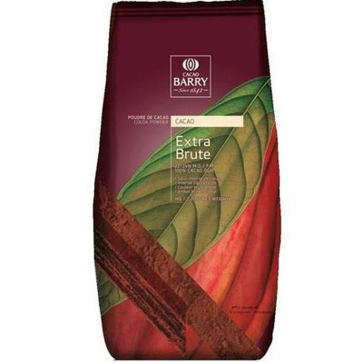 Какао-порошок Cacao Barry темно-красный 22-24% алкализованный Extra Brut 1кг
