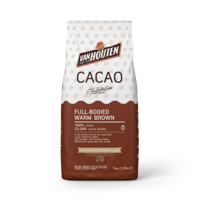 Van Houten FULL-BODIED WARM BROWN Какао-порошок алкализованный 22-24% (1кг)