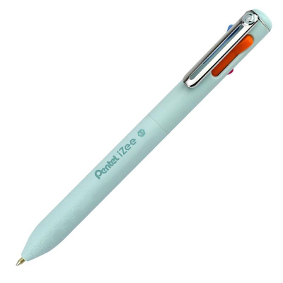 Ручка шариковая автоматическая  4 цв Pentel 0.7мм 'iZee' мятный корпус