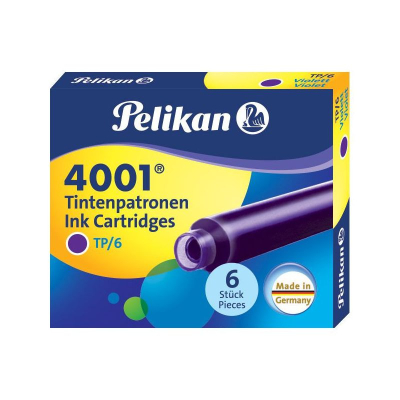Картриджи чернильные Pelikan 4001® TP/6 Short Violet  6шт фиолетовые