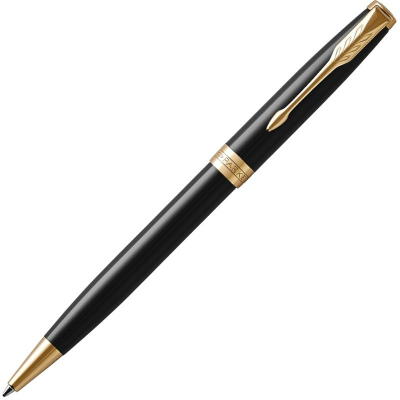 Ручка шариковая Parker Sonnet Lacquer Black GT K539 Medium черные чернила