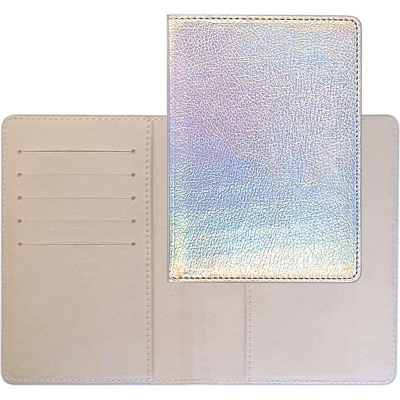 Обложка для паспорта deVENTE 'Shiny' 10x14см искусственная кожа серебряная