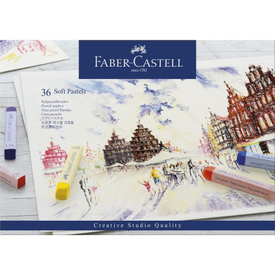 Пастель сухая мягкая Faber-Castell Studio 36цв 65мм в картонной коробке