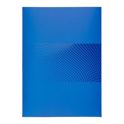 Папка-уголок A4+ с клапаном Attache 'Digital' картонная 450г синяя