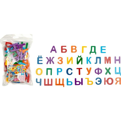Обучающее пособие магнитное deVENTE 'Русский алфавит' большого размера 43x33мм  33 буквы