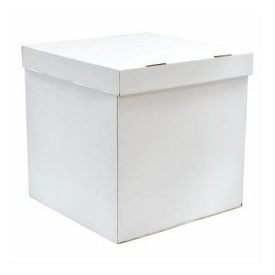 Коробка для шаров 70х70х70см Сюрприз белая