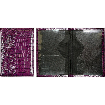 Обложка для паспорта deVENTE 'Wild' 10x14см искусственная кожа фиолетовая