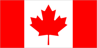 Флажок государства Канада 20х10см