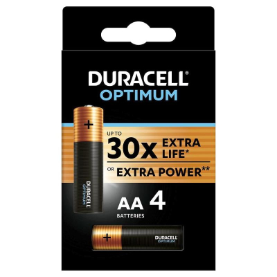 Батарейка Duracell  1.5V AA/LR6 Optimum Alkaline  4шт