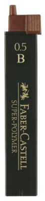 Грифель 0.5мм B Faber-Castell Super Polymer 12шт