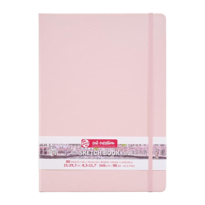Блокнот для набросков Royal Talens Art Creation 21х30см 140г  80л твердая обложка розовый