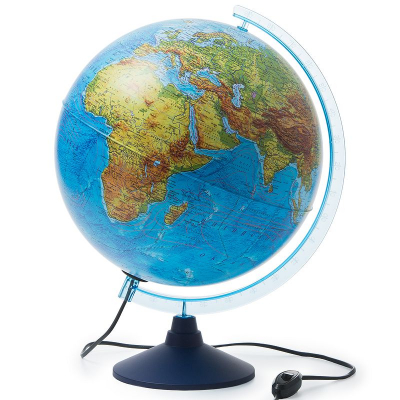 Глобус Земли настольный Globen  32см физическая/политическая карты Интерактивный с подсветкой