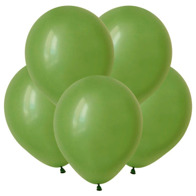 Шар воздушный Веселый праздник 30см Пастель зеленый оливковый
