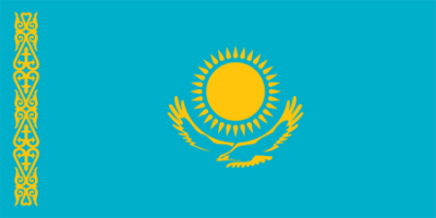Флажок государства Казахстан 20х10см