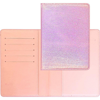 Обложка для паспорта deVENTE 'Shiny' 10x14см искусственная кожа розовая