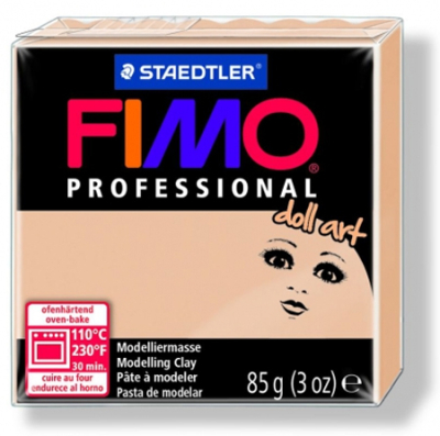 Глина полимерная термоотвердевающая Fimo Professional Doll Art для кукол непрозрачная песочная  85г