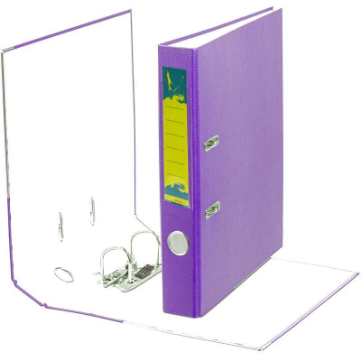 Папка файл A4  50мм Amix-Sakhalin PVC разобранная фиолетовая