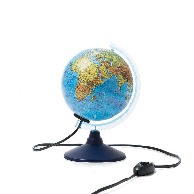 Глобус Земли настольный Globen  15см физическая/политическая карты Классик Евро с подсветкой