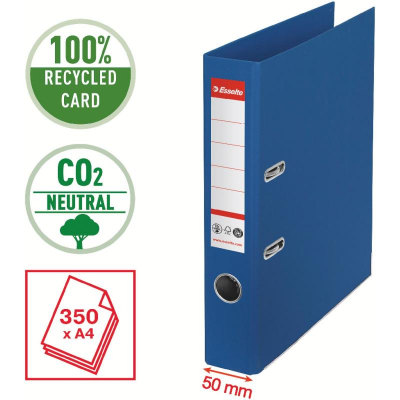 Папка файл A4  50мм Esselte №1  углеродно-нейтральная синяя