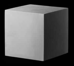Фигура геометрическая Куб h-15см гипс