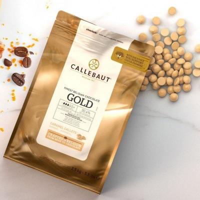 Шоколад белый карамелизированный Callebaut 'Gold' 0.25кг