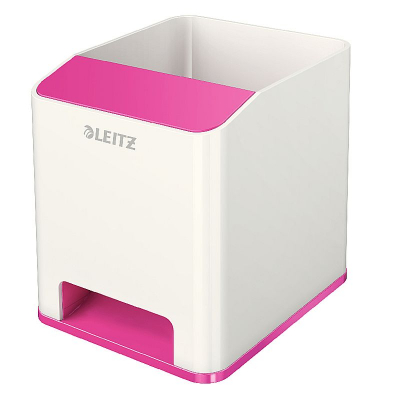 Подставка для принадлежностей и смартфона Leitz WOW бело-розовая