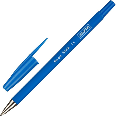 Ручка шариковая Attache 0.5мм 'Style flex grip' синяя