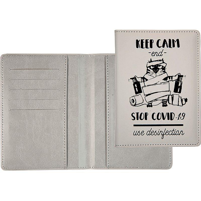 Обложка для паспорта deVENTE 10x14см искусственная кожа 'Keep calm and stop covid!'