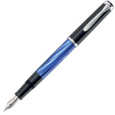 Ручка перьевая Pelikan Elegance Classic M205 Blue-Marbled CT перо Fine