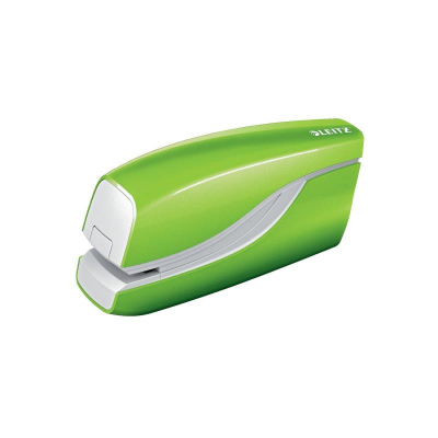 Степлер на батарейках Leitz +1000 скоб E1 WOW зеленый