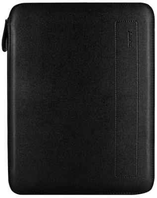 Папка деловая Filofax Pennybridge Zip c отделением для iPad и блокнотом 22х28х3см на молнии искусственная кожа черная