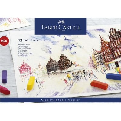 Пастель сухая мягкая Faber-Castell Studio Mini 72цв 32мм в картонной коробке