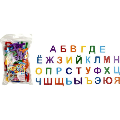 Обучающее пособие магнитное deVENTE 'Русский алфавит' среднего размера 28х32мм  33 буквы