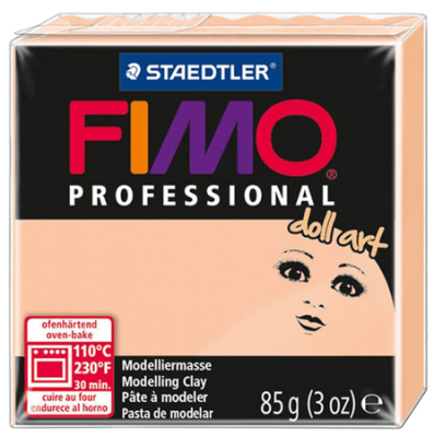 Глина полимерная термоотвердевающая Fimo Professional Doll Art для кукол непрозрачная камея  85г