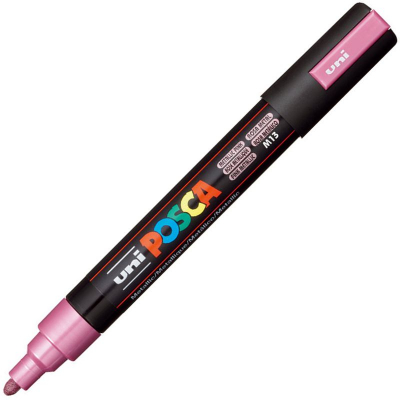 Маркер декоративный Uni Posca 1.8-2.5мм  металлик розовый (M13)