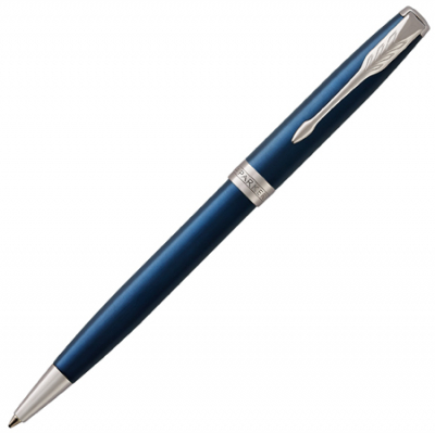 Ручка шариковая Parker Sonnet Lacquer Blue CT Medium черные чернила