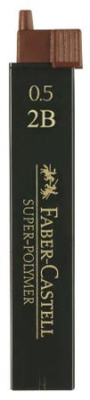 Грифель 0.5мм 2B Faber-Castell Super Polymer 12шт