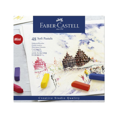 Пастель сухая мягкая Faber-Castell Studio Mini 48цв 32мм в картонной коробке
