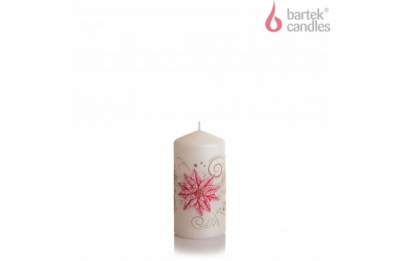 Свеча Bartek колонна 70х150мм 'Рождественский цветок'