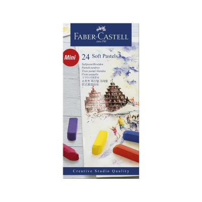 Пастель сухая мягкая Faber-Castell Studio Mini 24цв 32мм в картонной коробке