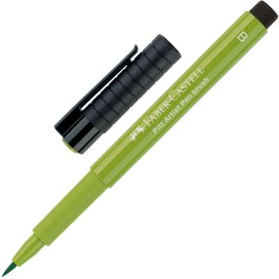 Ручка-кисточка капиллярная художественная Faber-Castell Pitt нежно-зеленая (170)