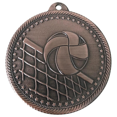 Медаль спортивная волейбол '3 место' d-5см металл бронза