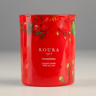 Свеча ROURA ароматизированная в стакане 'Клюква'