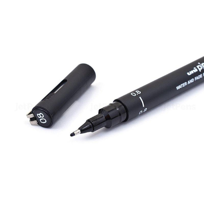 Ручка капиллярная художественная Uni Pin Fine Line d-0.80мм черная